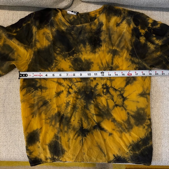 Tie Dye Silk Blouse S - Picture 3 of 6